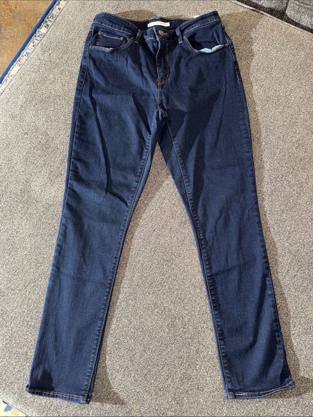 Levi's classic mid rise skinny Dark Blue Jeans